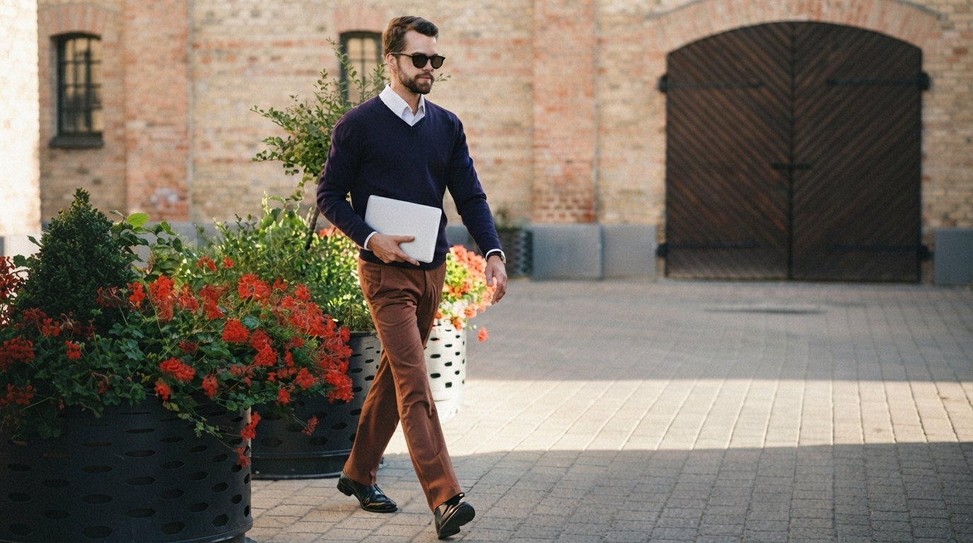 Editorial illustration for Chinos, Jeans, Cargo Pants, or Joggers? Picking the Right Casual Pant for the Right Occasion